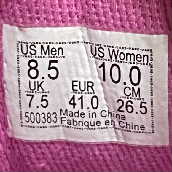 VANS x Collina Strada Womens Old Skool Pink Platform Vibram DX Sneakers Size 10 - Picture 11 of 11